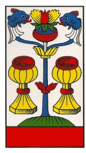2 dos de copas tarot marsella de alejandro jodorowsky