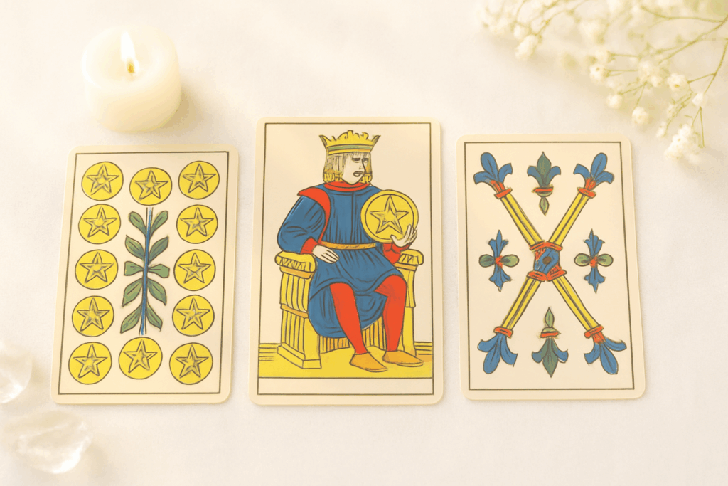 Rey de Oros Tarot Marsella